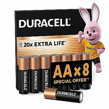 Батарейка DURACELL AA LR06 MN1500 (8 шт/бл.) ціна вказ. за бл.