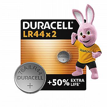Батарейка специальная щелочная DURACELL LR44 / А76 / V13GA (2 шт/бл) ціна вказ. за бл.