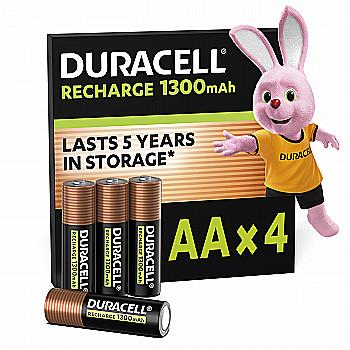 Акумулятор DURACELL HR6 AA 1300mAh (4 шт/бл.) ціна вказ. за бл.