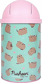 Настільний контейнер для сміття Yes “Pusheen” металевий, 10*18 см, 708571