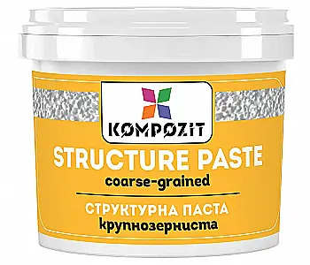 Паста структурна крупнозерниста "ART Kompozit" 1 л, біла