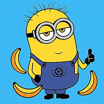 Картина за номерами 25*25 см "Minion", 954594 Santi