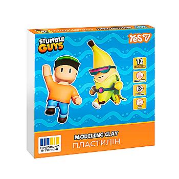 Пластилін 12 кол. "Stumble Guy" 240 г, 540709 Yes
