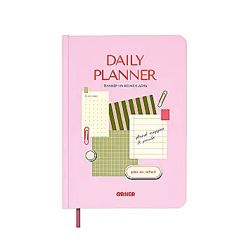 Планер-дневник "Daily planner" розовый, orner-2997
