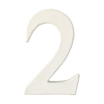 Заготівка з пап’є-маше Цифра "2" 1,5*8*12 см, AC342O ТМ "Clairefontaine"