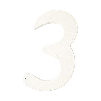 Заготовка из папье-маше Цифра "3" 1,5*7,3*12 см, AC343O ТМ "Clairefontaine"