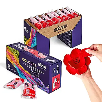Повітряна глина Colours S, W05 Червоний, TM OKTO, 10021