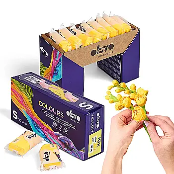Повітряна глина Colours S, W14 Жовтий, TM OKTO, 10025