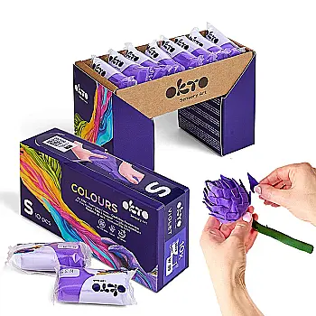Повітряна глина Colours S, W40 Фіолетовий, TM OKTO, 10030