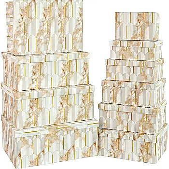 Подарункова коробка прямокутна, "Абстракція", 25*18*10,5 см, 1010339724