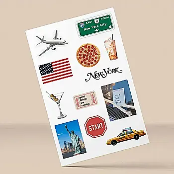 Стікерпак 3D А6 "New York" Cobart, СS-VS-046