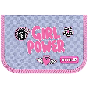Пенал Kite 1 від., 1 відв., без наповнення 621 Girl’s Power, K26-621-5