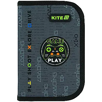Пенал Kite 1 від., 2 відв., з наповненням 622H Good Game, K26-622H-2