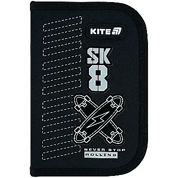 Пенал Kite 1 від., 2 відв., з наповненням 622H Skate, K26-622H-4
