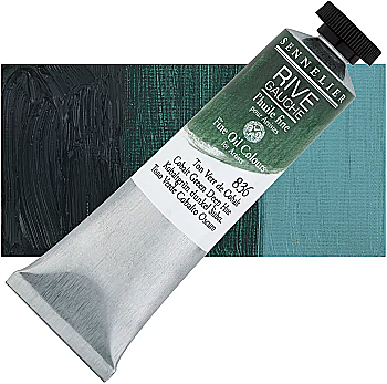 Фарба олійна "Rive gauche" 40 мл, кобальт зелений глибокий відтінок (Cobalt Green Deep Hue), N130312.836