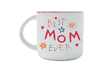 Чашка "Best mom ever" 350 мл, PDP3471