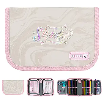 Пенал Kite 1 від., 2 відв., з наповненням 622H Dazzling, K26-622H-1