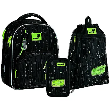 Набор рюкзак + пенал + сумка для обуви Kite 556 Digital, SET_K26-556M-4