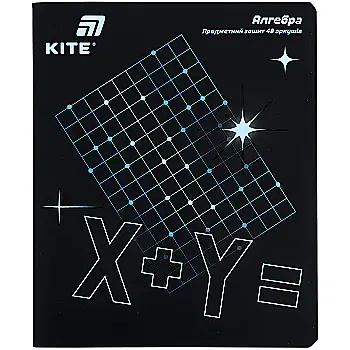 Тетрадь 48 кл, Предметка - Алгебра, софт тач+УФ, Lumen, K26-240-3