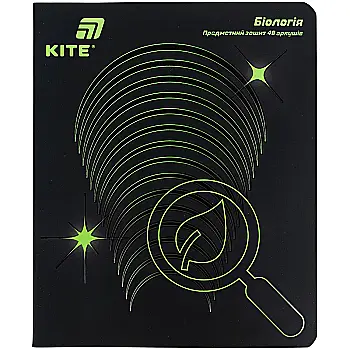 Тетрадь 48 кл, Предметка - Биология, софт тач+УФ, Lumen, K26-240-7