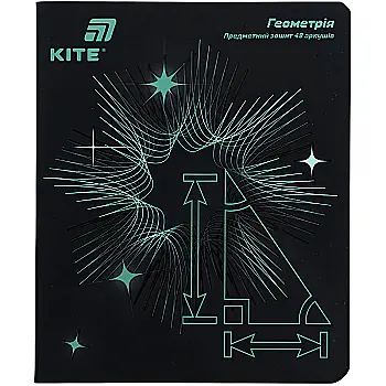 Тетрадь 48 кл, Предметка - Геометрия, софт тач+УФ, Lumen, K26-240-1