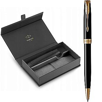 Ручка Parker Sonnet 17 Black Lacquer позол. кул. + чохол + подар.упак., 86 032b242