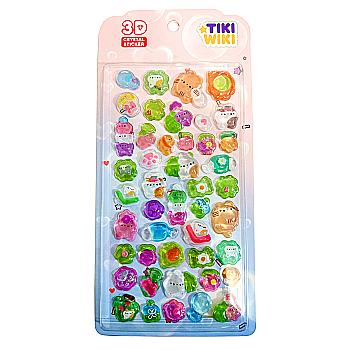 Набір 3D-наліпок TIKI WIKI серії "Crystal" – Тікі Котики В Саду, 25ESE009-10