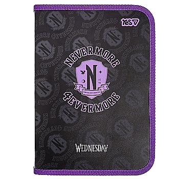 Папка для тетрадей Yes пласт. на молнии В5 "Wednesday", 492381