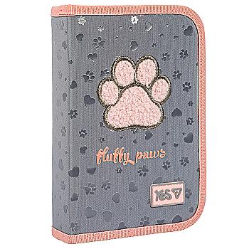 Пенал твердий Yes одинарний без клапана HP-02 "Cute paws", 533866