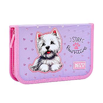 Пенал твердий Yes одинарний без клапана HP-02 "Pawesome", 533723