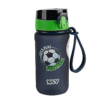 Пляшка для води Yes "Football" 500 мл, софт тач, 708790