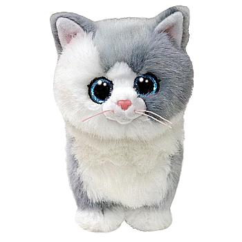 Дитяча іграшка м’яконабивна TY Beanie Babies Сіра кішка "ФУРЛІ" 15 см, 37411