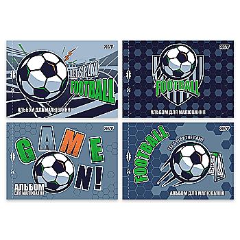 Альбом для малювання "Football" А4 12 арк. скоба, з перфорацією (1606) 130615 YES