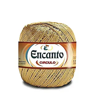 Пряжа 7577 Золотой (128 м/100 г. 100% вискоза), ТМ "Encanto"