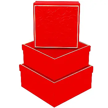 Подарункова коробка квадратна, "Червоні троянди", 19,5*19,5*9,5 см, 410311053