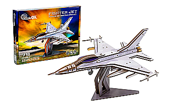 Конструктор дерев’яний 3D "F16", PuzzleOk