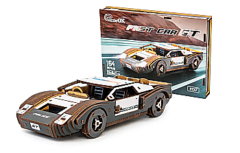 Конструктор дерев’яний 3D "Fast Car GT", дет  164, 23*6*11 см, Puz-26916, PuzzleOk