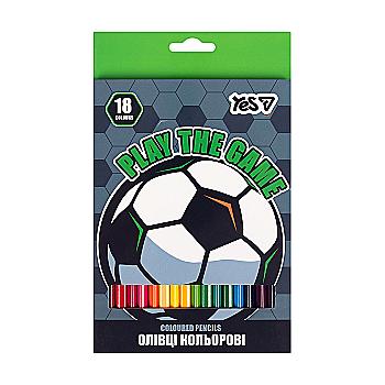 Карандаши цветные Yes 18 кол. "Football", 290788