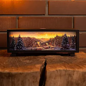 Нічник-панорама "Карпати", лак (LED, Акум, USB Type-C)