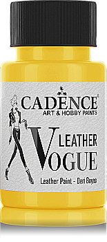 Фарба по шкірі Vogue Leather Paint, 50 мл,жовтий, 470564