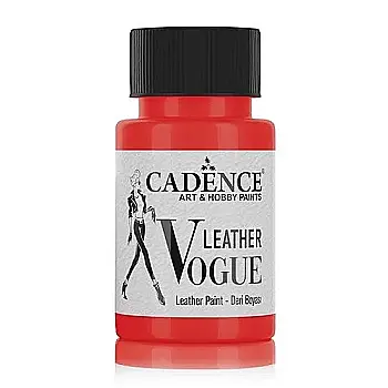 Фарба по шкірі Vogue Leather Paint, 50 мл,червоний, 470566