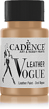 Фарба по шкірі металік Vogue Leather Paint, 50 мл,античне золото, 470577