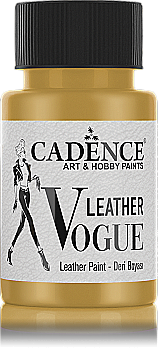 Фарба по шкірі металік Vogue Leather Paint, 50 мл,золотий, 470578
