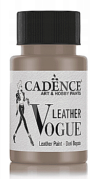 Фарба по шкірі металік Vogue Leather Paint, 50 мл,чорний, 470583