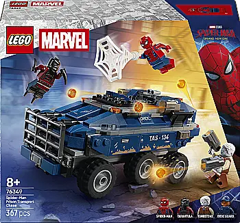 Конструктор Lego Marvel "Преследование Человеком-Пауком машины для перевозки преступников", 76349