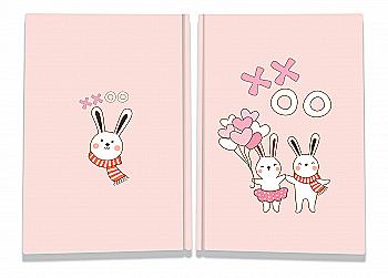 Блокнот А6 "Sweet love note" rabbits, 904266, TM Profiplan  Блокнот А6 "Sweet love note" rabbits, 904266, TM Profiplan