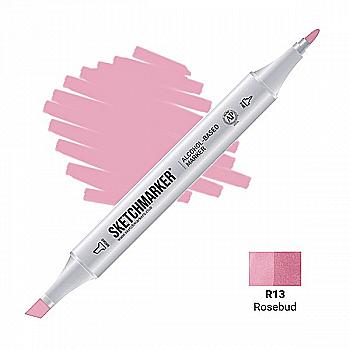 Маркер SKETCHMARKER, 2 пера: долото и тонкое, Rosebud - Бутон розы, SM-R13 Маркер SKETCHMARKER, 2 пера: долото и тонкое, Rosebud - Бутон розы, SM-R13
