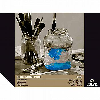Склейка д/акварелі Rembrandt 13,5х18см, 300г/м2, 25% бавовна, 20 арк., 93071318 Склейка д/акварелі Rembrandt 13,5х18см, 300г/м2, 25% бавовна, 20 арк., 93071318