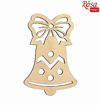 Заготовка "Колокольчик праздничный" 2, фанера, 6,6*10 см, Rosa Talent (4) Заготовка "Колокольчик праздничный" 2, фанера, 6,6*10 см, Rosa Talent (4)