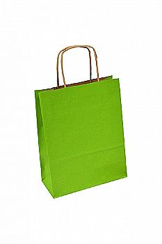 Крафт пакет з ручкою "Ecobag" 240*100*320, 90 г, салатовий, Е1001308 Крафт пакет з ручкою "Ecobag" 240*100*320, 90 г, салатовий, Е1001308